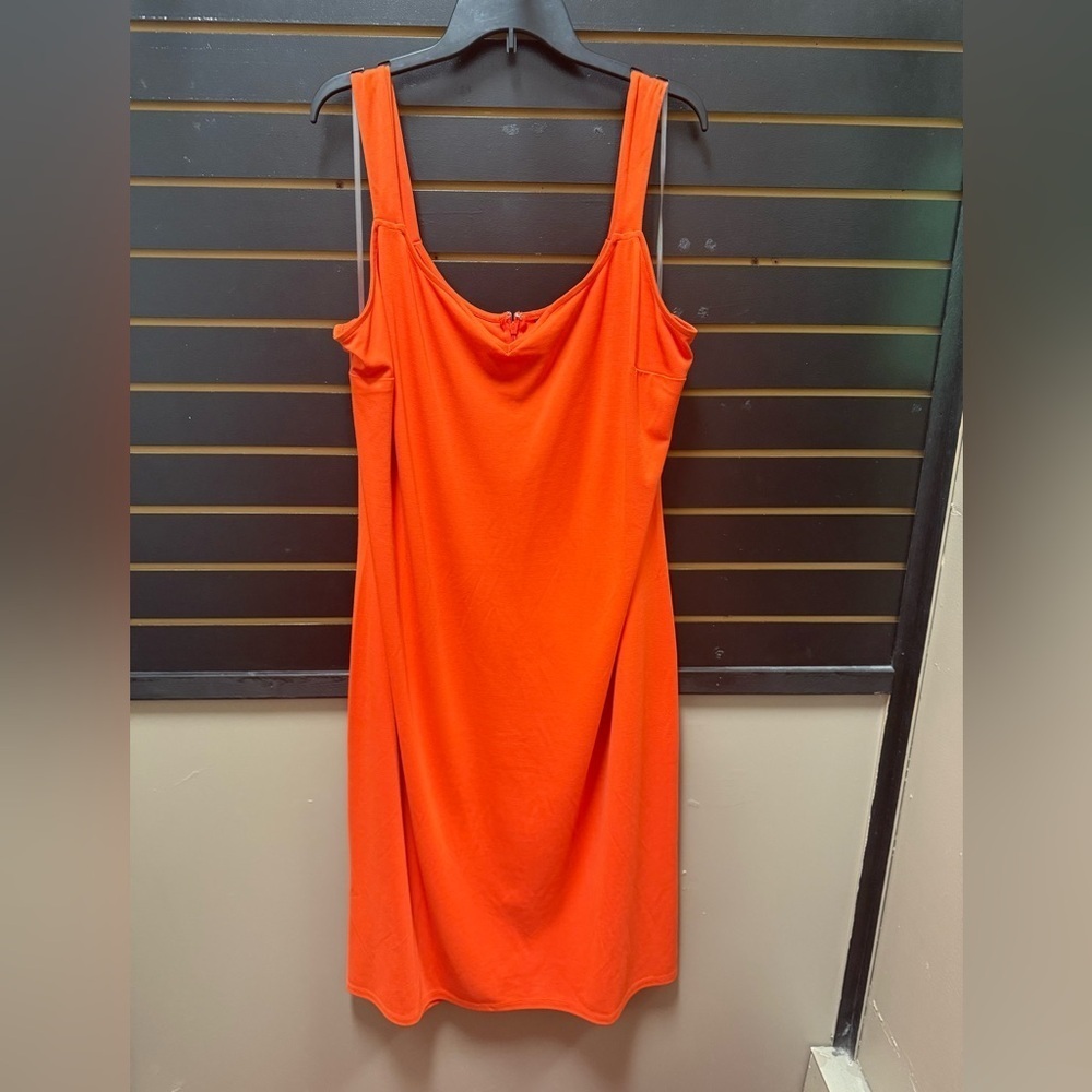 Lane Bryant Bright Orange Sleeveless Dress | Size 26/28 | Plus Size